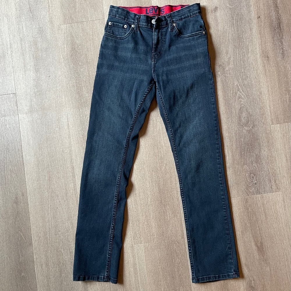 511 Levis Dark Wash Boys 14Reg/27x29 Adjustable Waist Jeans